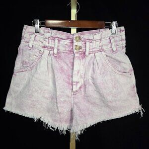 Free People ‘See You Sometime’ Paperbag Shorts Pink S
